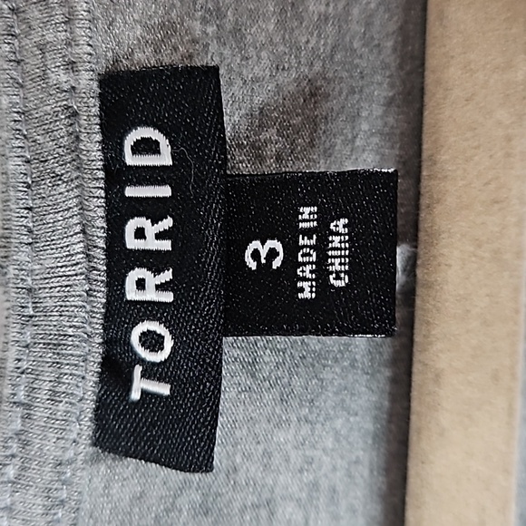 Torrid Gray Women's Tee-shirt Maxi Dress Size 3 - Picture 4 of 8
